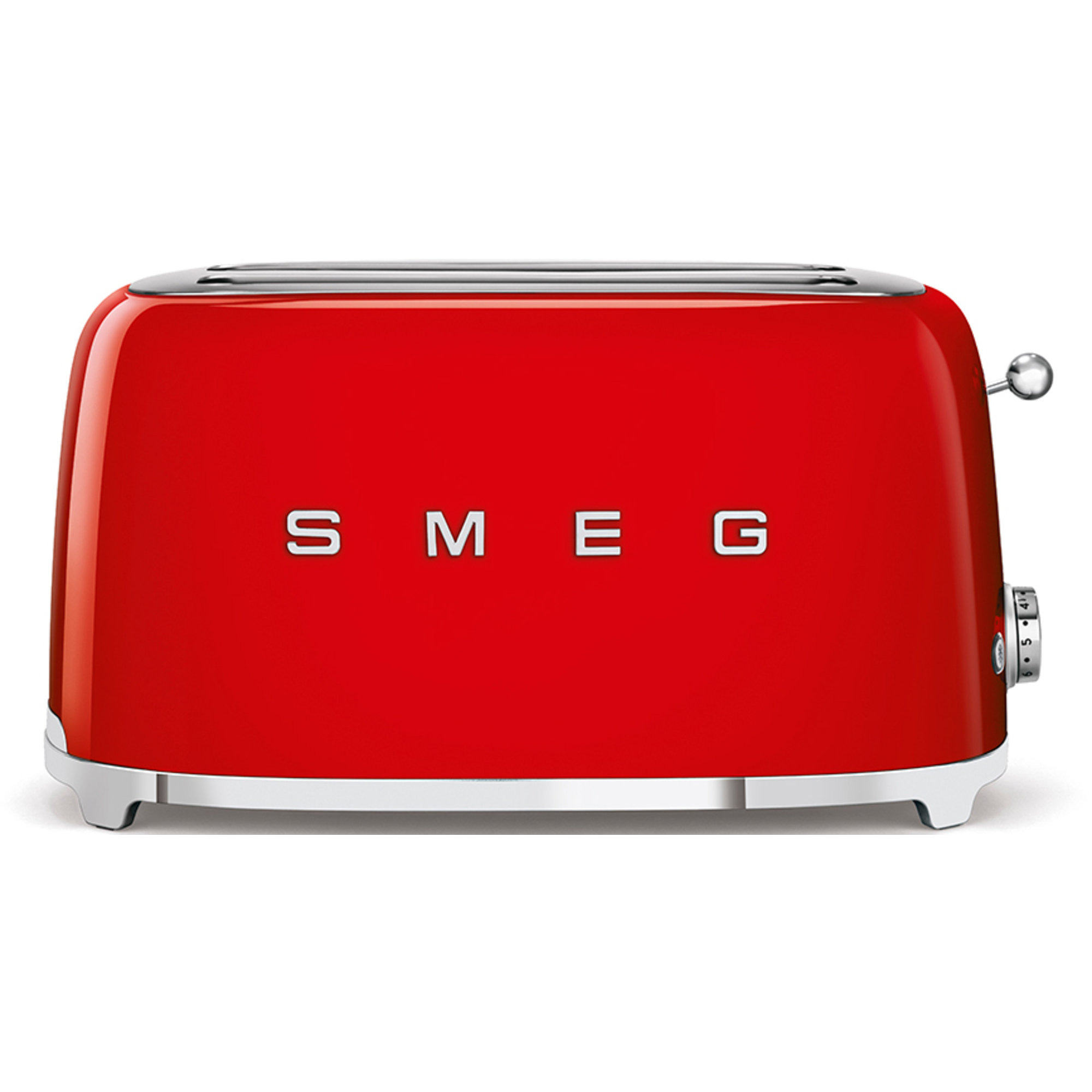 Smeg TSF02RDEU Brödrost 4 Skivor Röd