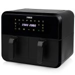 Air Fryer med 2 Fack Svart